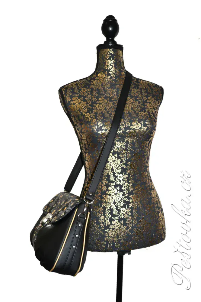 Peštovka - kabelka Gabriella *zlatošedé tlapky*