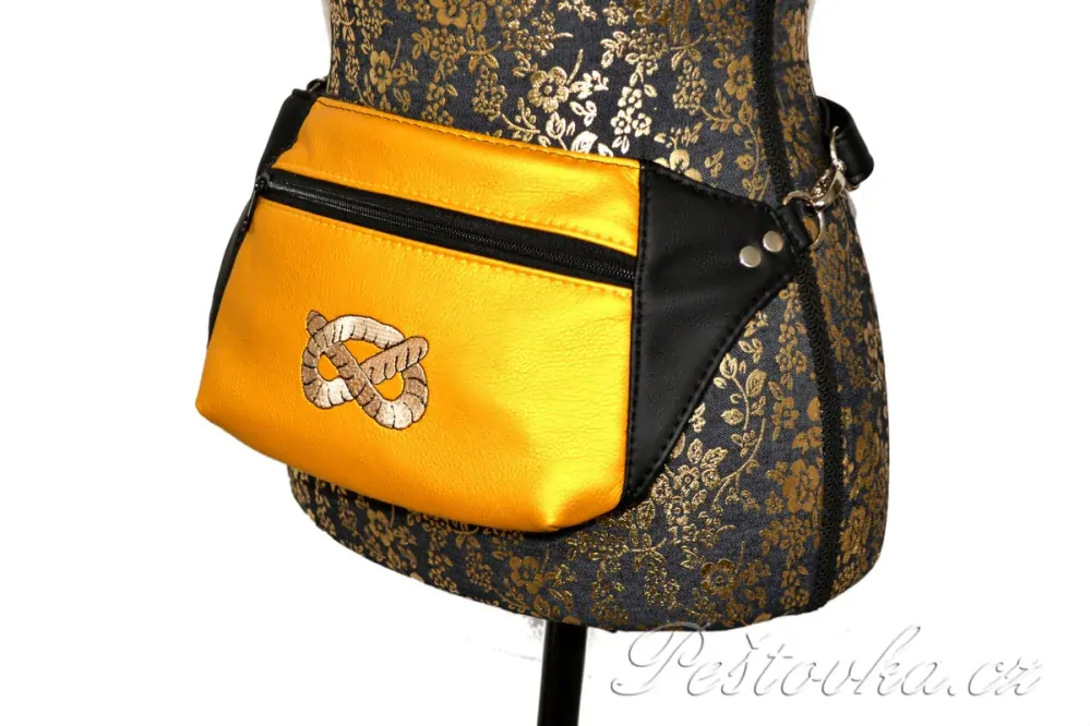 Peštovka - ledvinka Dayna *černo-žlutá s uzlíkem*