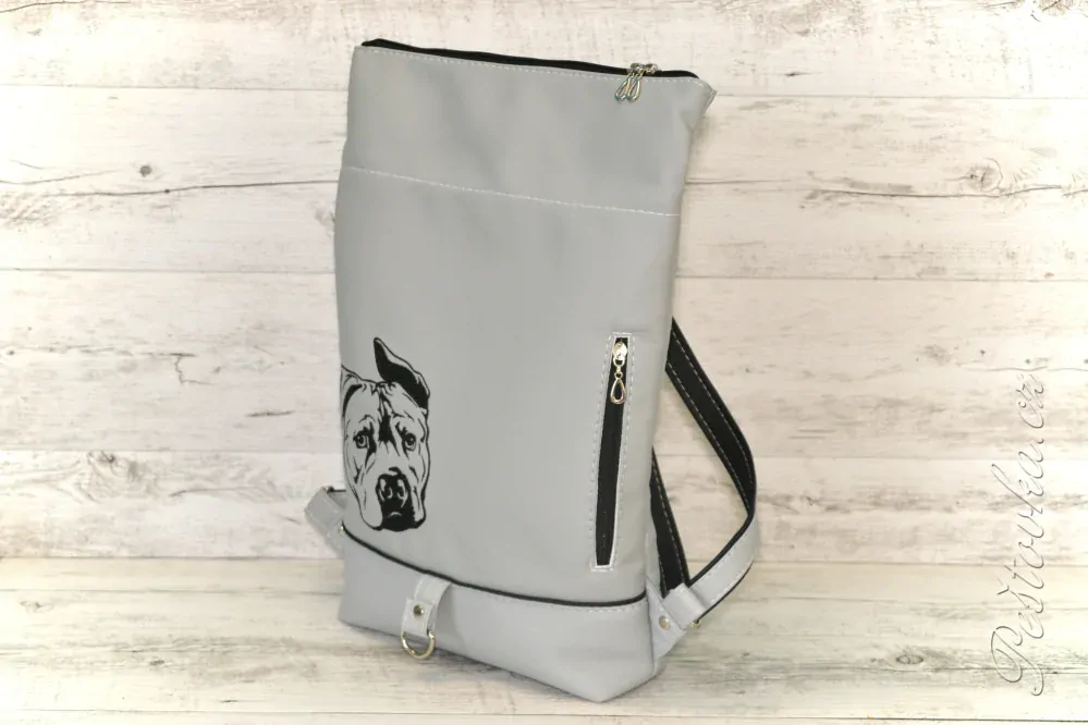 Peštovka Překlápěcí batoh Lucas *staford* šedý s černou