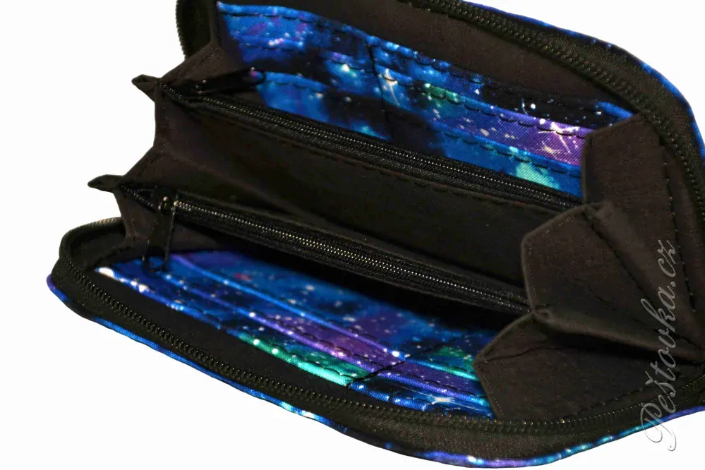 Peštovka Malá zipová peněženka *GALAXY* 16cm