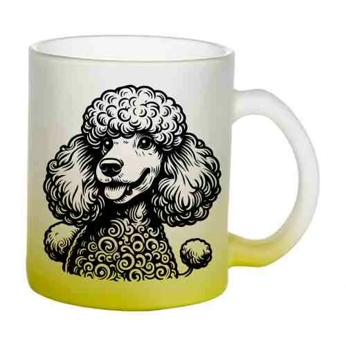 Hrnek skleněný MATNÝ 330 ml A+ barevný gradient *PUDL*