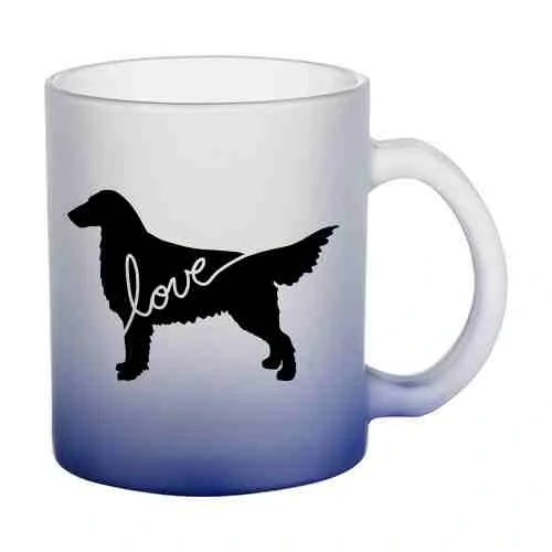 Hrnek skleněný MATNÝ 330 ml A+ barevný gradient *FLAT*