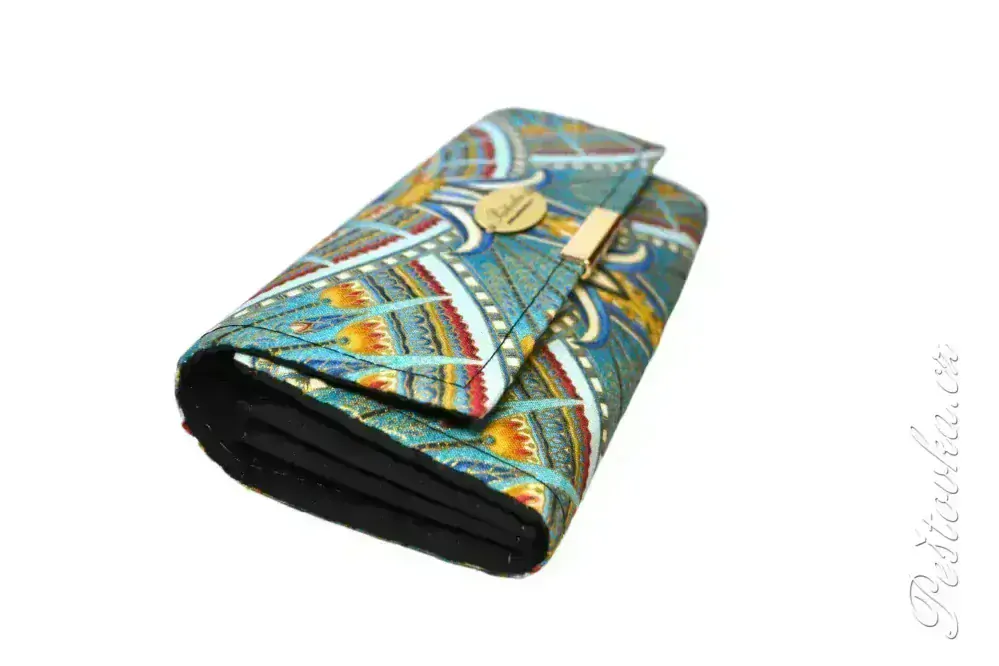 Peštovka Dámská elegantní peněženka *Údolí králů modré II.*