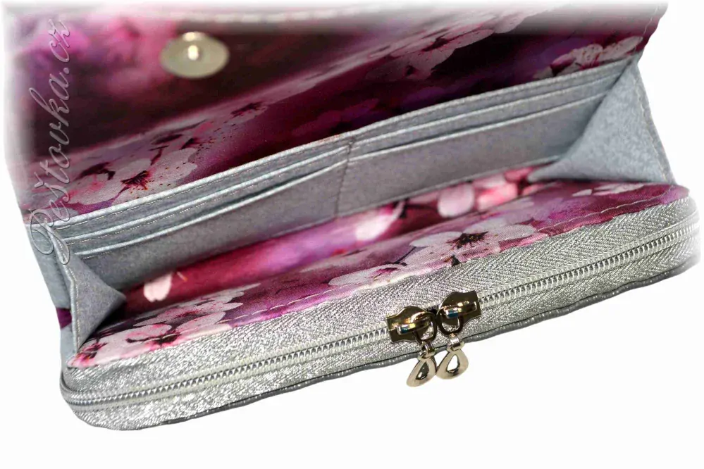 Vesper - zipová peněženka s klopou