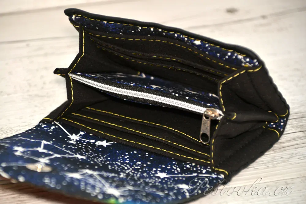 Peštovka - Malá klopová peněženka 13cm *Malý princ*