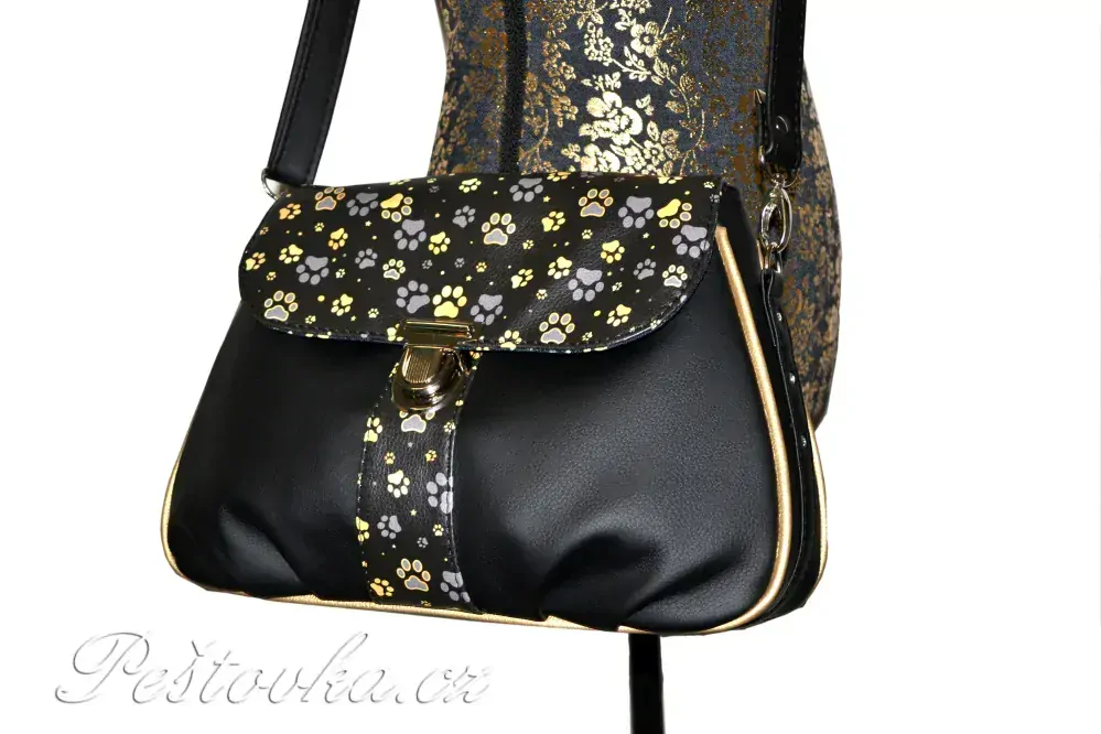 Peštovka - kabelka Gabriella *zlatošedé tlapky*