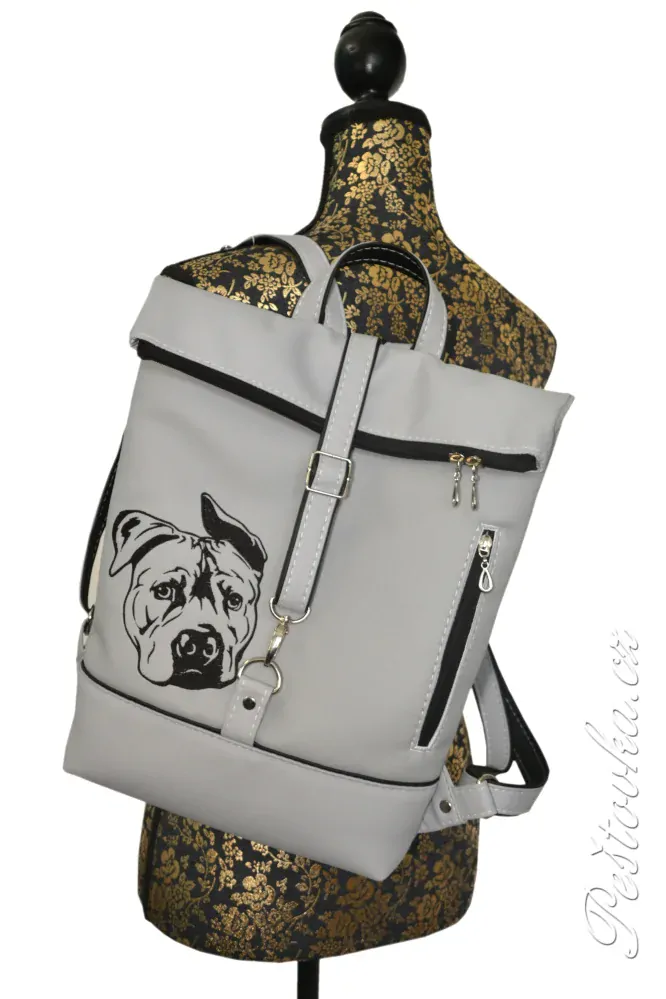 Peštovka Překlápěcí batoh Lucas *staford* šedý s černou