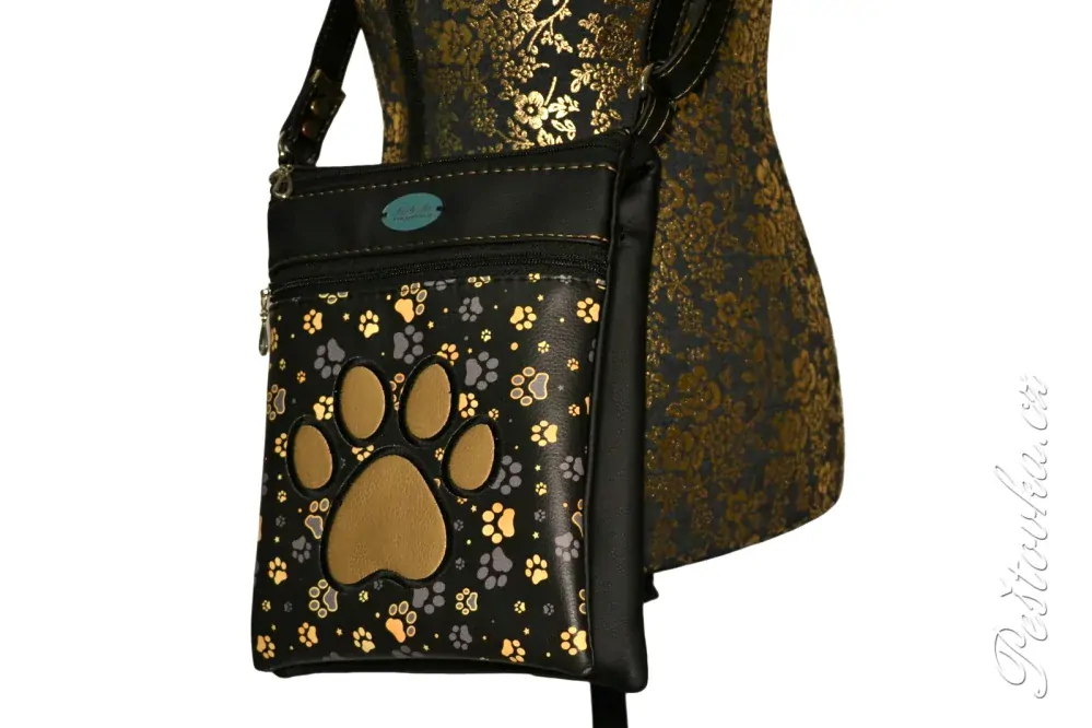 Peštovka - kabelka Tea *zlatošedé tlapky*