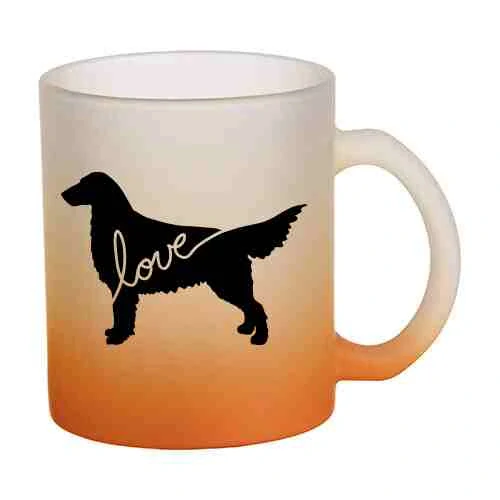 Hrnek skleněný MATNÝ 330 ml A+ barevný gradient *FLAT*