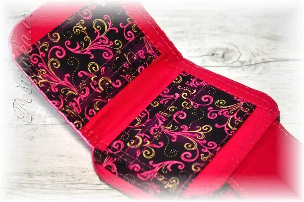 Peštovka Malá praktická zipová peněženka *růžová/ Scroll violet*