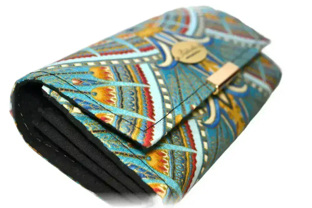 Peštovka Dámská elegantní peněženka *Údolí králů modré II.*