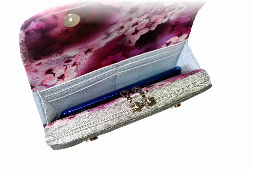 Vesper - zipová peněženka s klopou