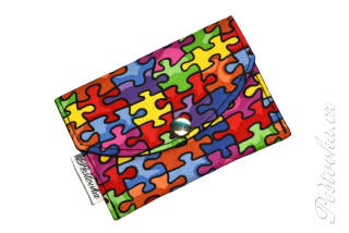Peštovka - kapsička na karty *barevné puzzle*