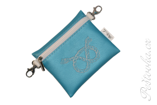 Peštovka Výstavní pamlskovník *UZLÍK staffbull - modrobílý*