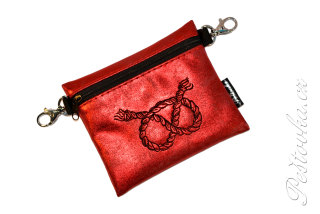 Peštovka Výstavní pamlskovník *UZLÍK staffbull - červený metalický*