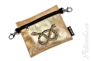 Peštovka Výstavní pamlskovník *UZLÍK staffbull - zlatý metalický*