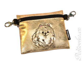 Peštovka Výstavní pamlskovník *Pomeranian - zlatá metal.*