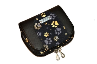 Peštovka Malá praktická peněženka *zlatošedé tlapky*