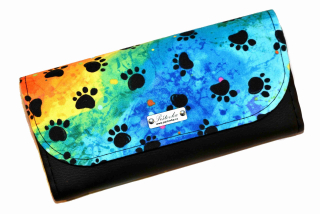 Peštovka Dámská peněženka *tlapky na duhové*