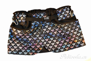 Peštovka Výcviková sukně *černé trojúhelníky*