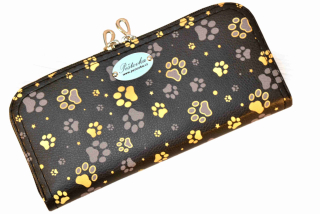 Peštovka Zipová peněženka *zlatošedé tlapky*