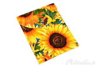 Peštovka - obal na očkovák - kapsička *slunečnice*