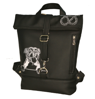 Peštovka Překlápěcí batoh Lucas *staffbull* černý