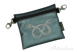 Peštovka Výstavní pamlskovník *uzlík staffbull - smaragd*