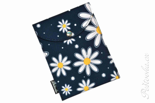 Peštovka - obal na očkovák - kapsička *kopretiny na modré*