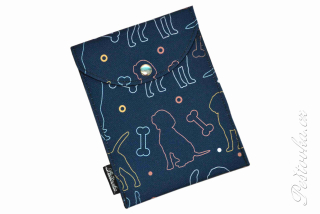 Peštovka - obal na očkovák - kapsička *siluety psů*