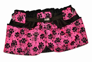 Peštovka Výcviková sukně *Tlapky fluo růžové*