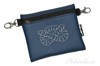 Peštovka Výstavní pamlskovník *uzlík obrys tm.modrý*