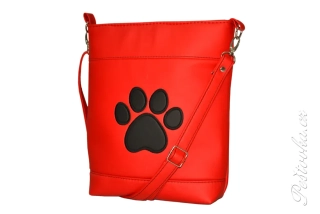 Peštovka - crossbody kabelka s tlapkou *červená*