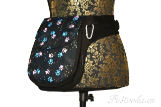 Peštovka ledvinka POSETO *modro-růžové tlapky*