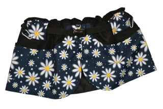 Peštovka Výcviková sukně *kopretiny na modré*