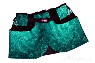 Peštovka Výcviková sukně *abstrakce tyrkysová*