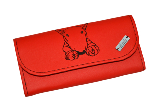 Peštovka Dámská elegantní peněženka *bulík červená*