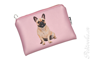 Peštovka kosmetické pouzdro INSIGNO *fr.buldoček* růžový