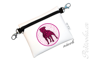 Peštovka Výstavní pamlskovník *staffbull* bílý