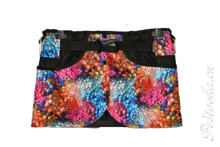 Peštovka Výcviková sukně *duhové kamínky* 