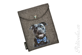 Peštovka - obal na očkovák - kapsička *stafík s motýlkem*