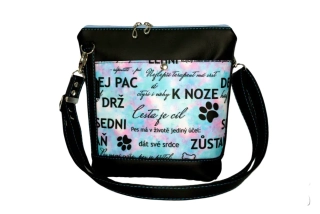 Peštovka - kabelka Brita *duhové nápisy*