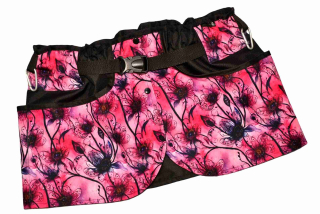 Peštovka Výcviková sukně *magické černé květy*