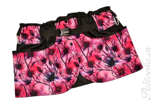 Peštovka Výcviková sukně *magické černé květy*