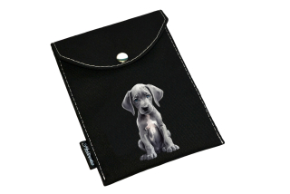 Peštovka - obal na očkovák - kapsička *doga* černý