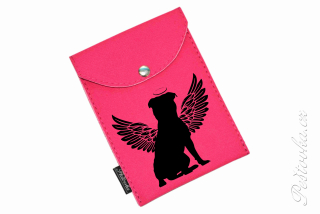 Peštovka - obal na očkovák - kapsička *stafík - anděl* růžový