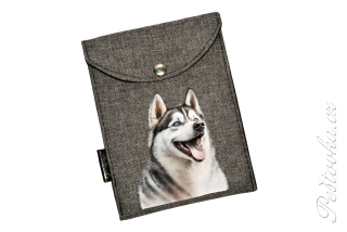 Peštovka - obal na očkovák - kapsička *husky* šedý