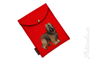 Peštovka - obal na očkovák - kapsička *BRIARD* červený