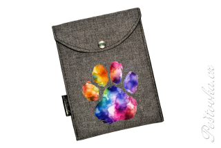 Peštovka - obal na očkovák - kapsička *duhová tlapka*