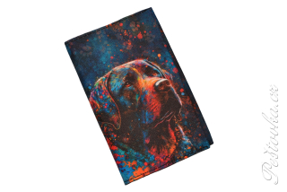 Peštovka Obal na očkovací průkaz *Labrador* tmavě modrý